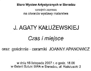 Zdjęcie Wystawa malarstwa JAgaty Kałużewskiej _008_107665